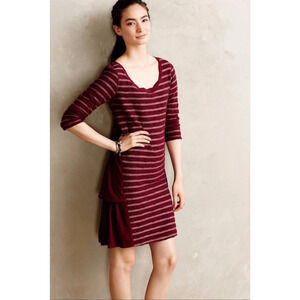 Anthropologie Eva Ruffle Back knit Tunic by Saturday Sunday, Size Small, EUC